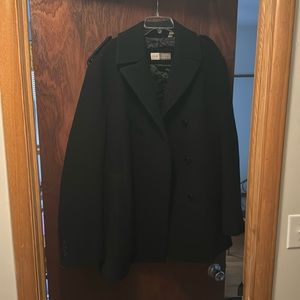 Black Joseph abbound pea coat size xl
